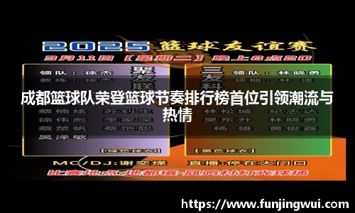 成都篮球队荣登篮球节奏排行榜首位引领潮流与热情